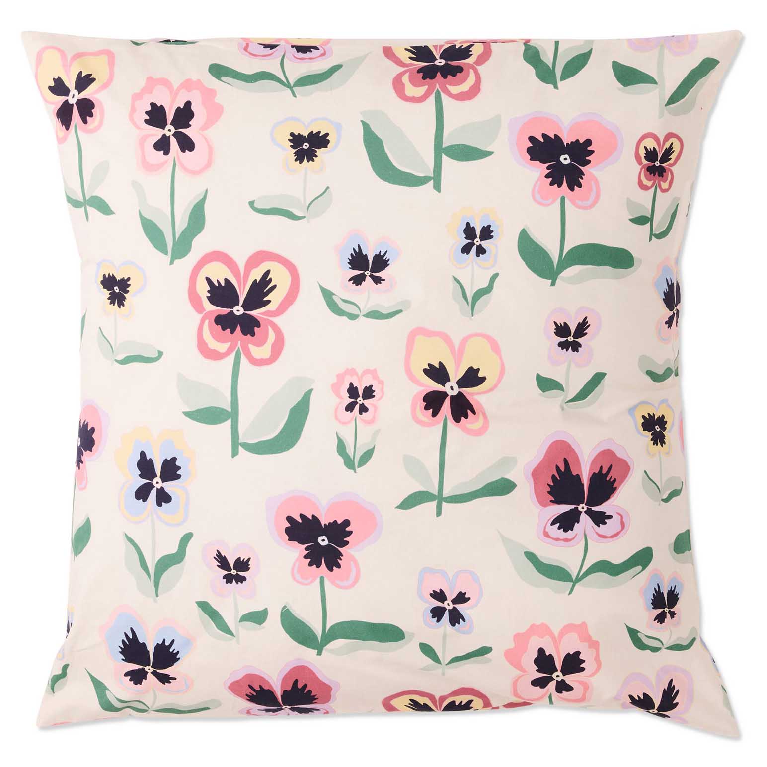 Kip&Co Pretty Pansy Organic Cotton European Pillowcases 2P Set